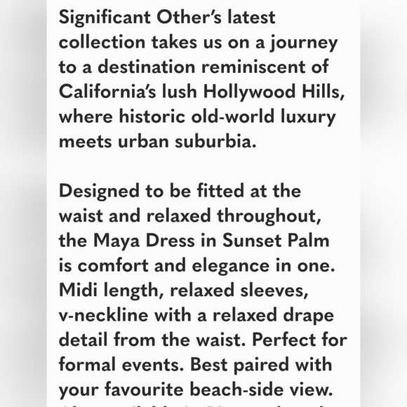 Significant Other Tropical Print Sunset Satin Midi Dress Draped Plunging - Picture 9 of 14